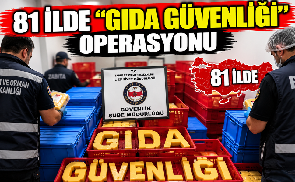 81 ilde “Gıda Güvenliği” operasyonu: 61 milyon TL’lik ürün ele geçirildi
