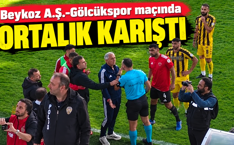 Beykoz A.Ş.-Gölcükspor maçında ortalık karıştı