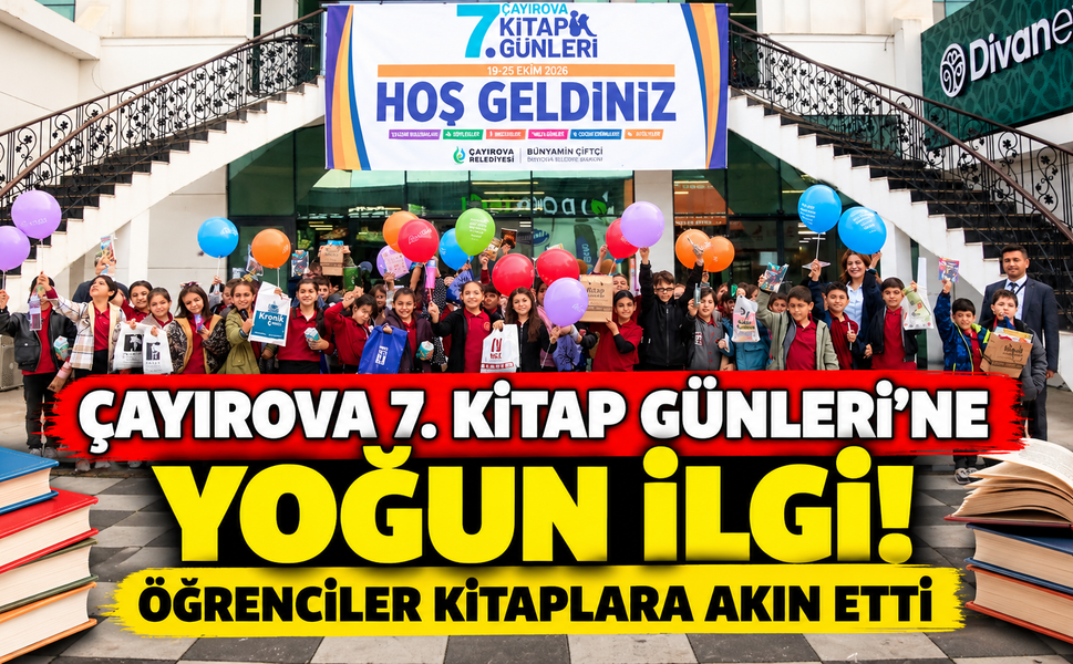Çayırova 7. Kitap Günleri’ne yoğun ilgi! Öğrenciler kitaplara akın etti