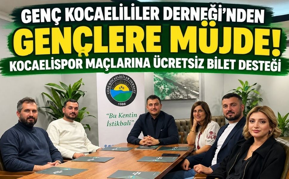 Genç Kocaelililer Derneği’nden gençlere müjde! Kocaelispor maçlarına ücretsiz bilet desteği