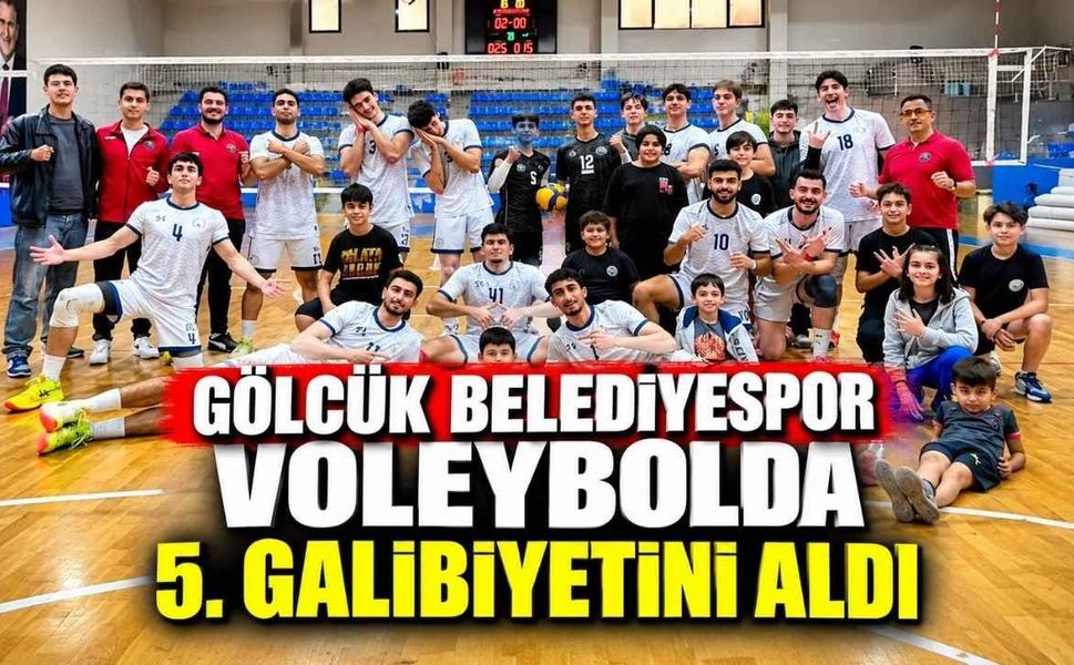 Gölcük Belediyespor Voleybolda 5. Galibiyetini Aldı