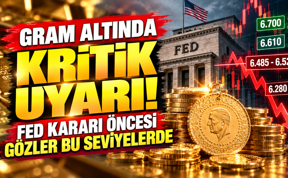 Gram altında kritik uyarı! Fed kararı öncesi gözler bu seviyelerde