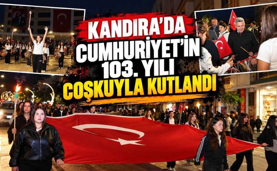 Kandıra'da Cumhuriyet'in 103. Yılı Coşkuyla Kutlandı