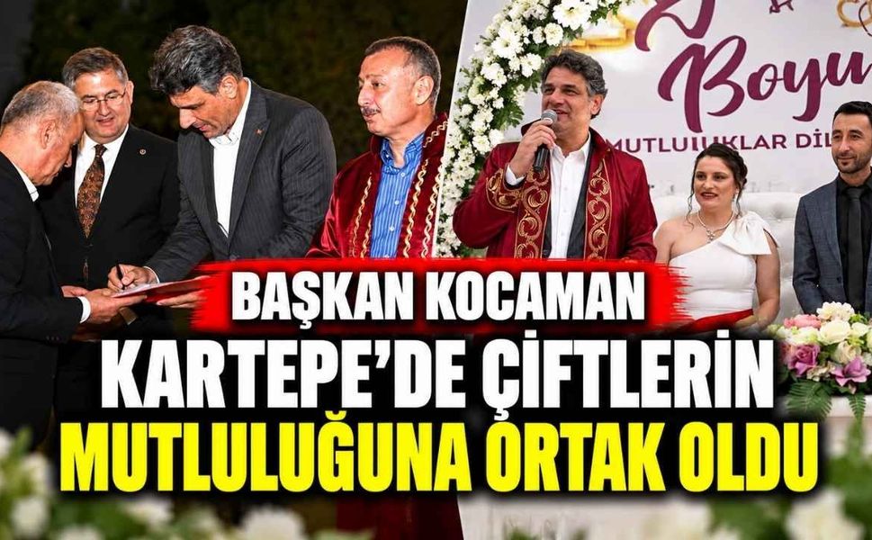 Başkan Kocaman Kartepe'de Çiftlerin Mutluluğuna Ortak Oldu