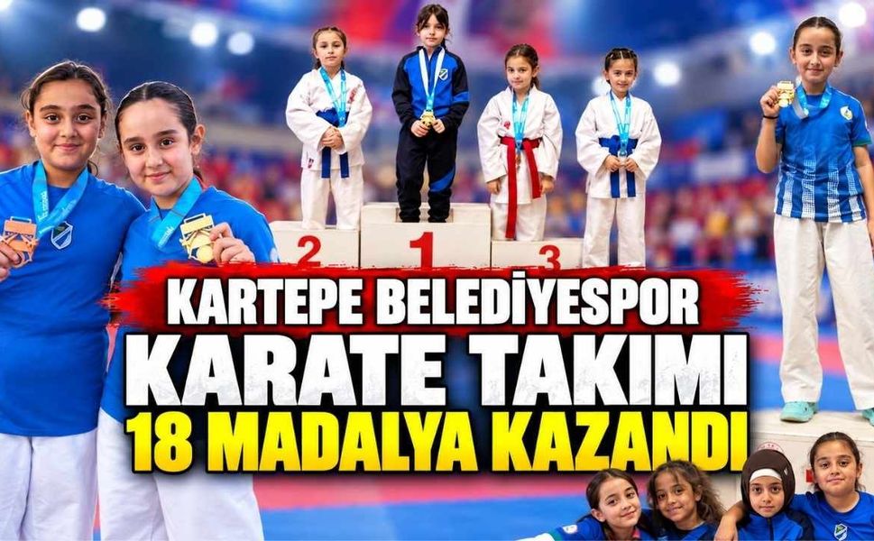 Kartepe Belediyespor Karate Takımı 18 Madalya Kazandı