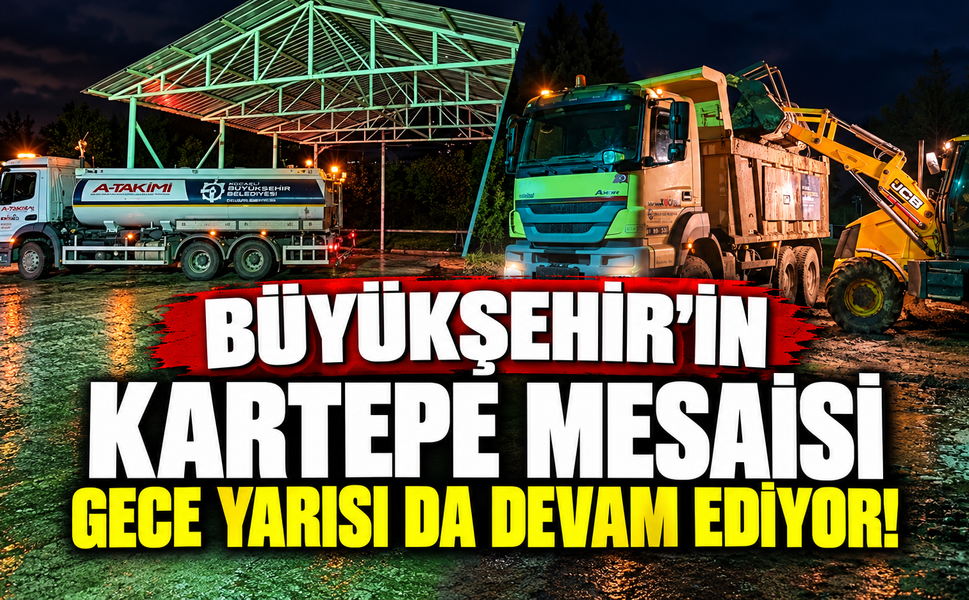 Kartepe’de Gece Yarısı Temizlik Seferberliği