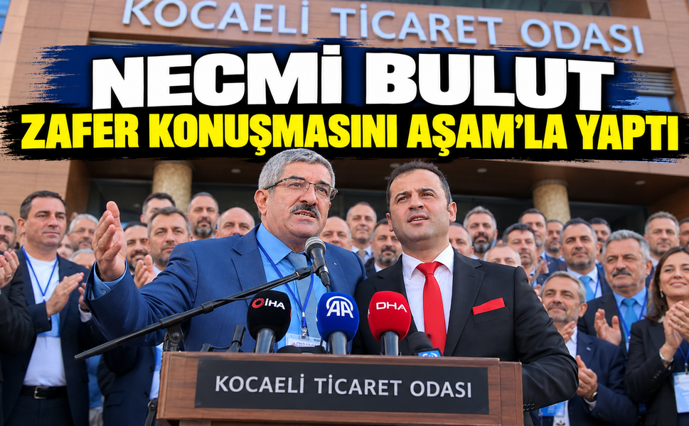 NECMİ BULUT ZAFER KONUŞMASINI AŞAM'LA YAPTI