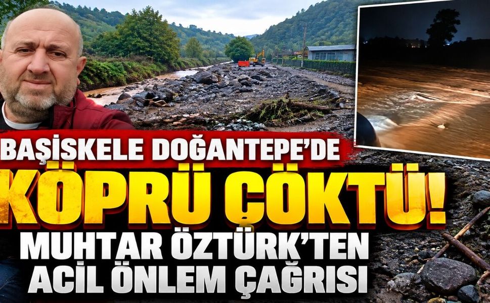 Başiskele Doğantepe’de Dere Taştı, Köprü Çöktü! Muhtar Öztürk’ten Acil Önlem Çağrısı