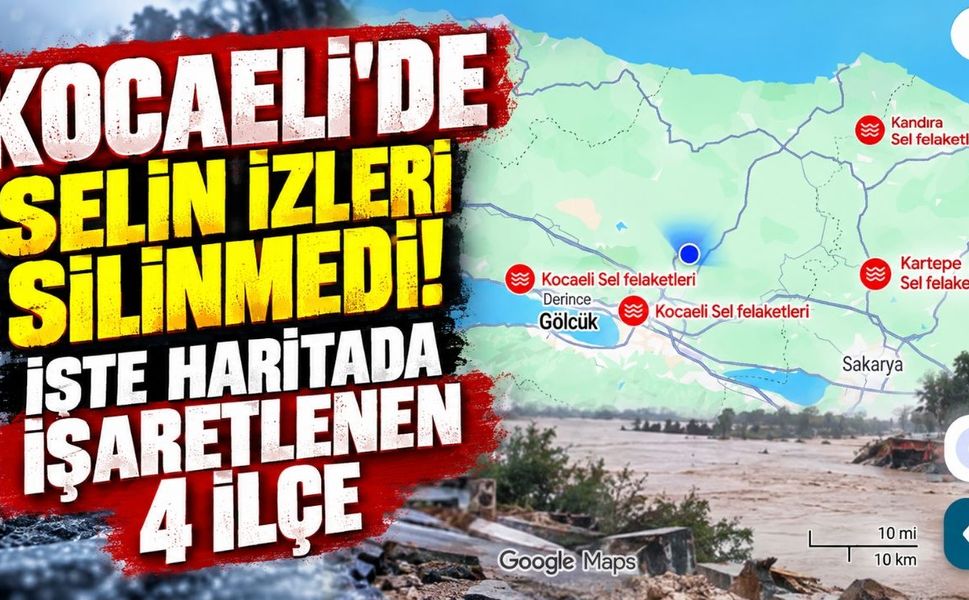 Kocaeli’de Selin İzleri Silinmedi! İşte Haritada İşaretlenen 4 İlçe