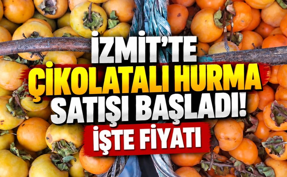 İzmit’te Çikolatalı Hurma Satışı Başladı! İşte Fiyatı