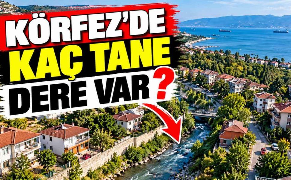 Körfez'de kaç tane dere var? İşte Kocaeli Körfez ilçesindeki derelerin isimleri