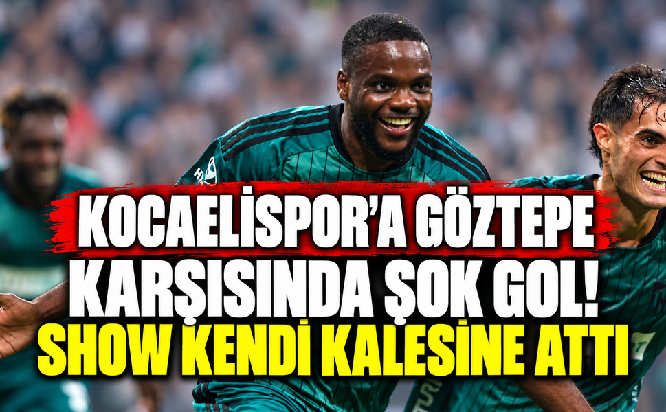Kocaelispor'a Göztepe karşısında şok gol! Show kendi kalesine attı