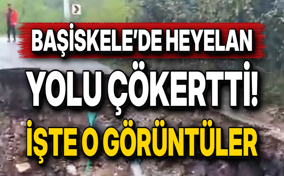 Başiskele’de Heyelan Yolu Çökertti! İşte O Görüntüler