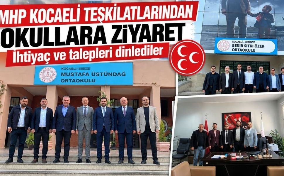 MHP Kocaeli teşkilatlarından okullara ziyaret: İhtiyaç ve talepleri dinlediler