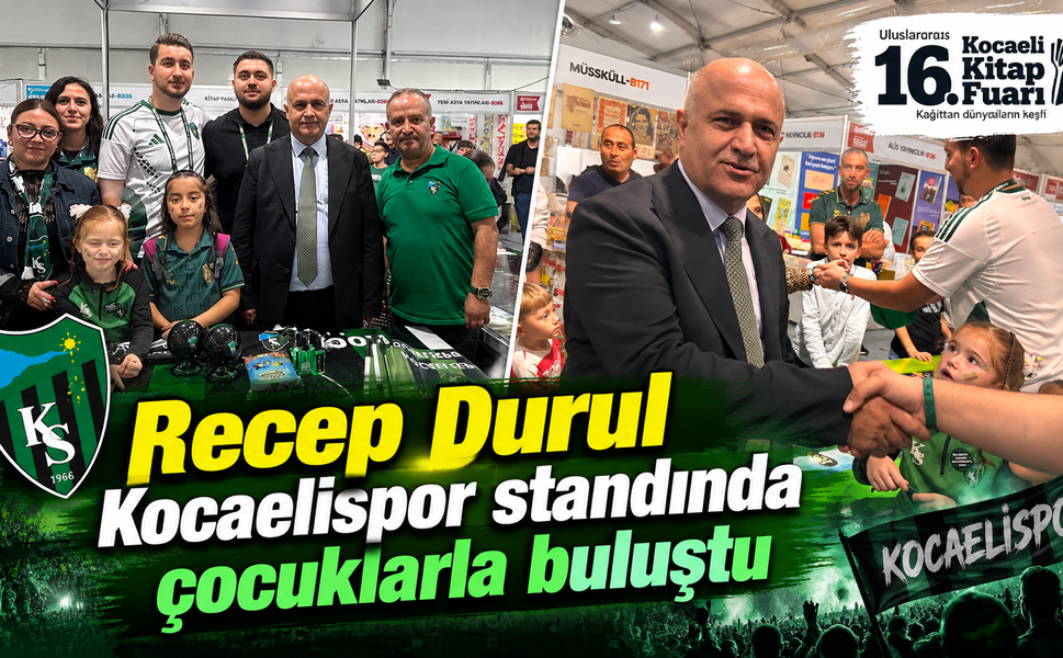 Recep Durul Kocaelispor standında çocuklarla buluştu