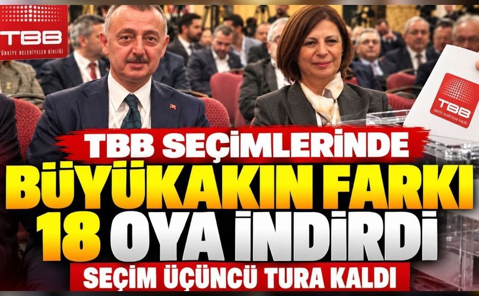 TBB seçimlerinde Büyükakın farkı 18 oya indirdi, seçim üçüncü tura kaldı