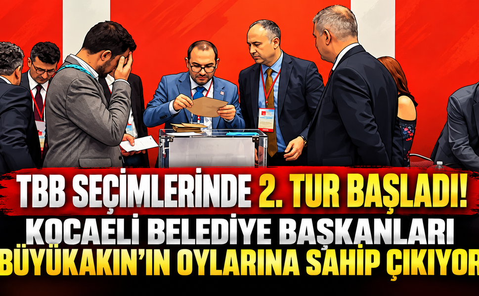 TBB seçimlerinde 2. tur başladı! Kocaeli belediye başkanları Büyükakın’ın oylarına sahip çıkıyor