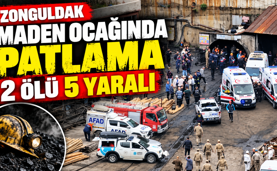 Zonguldak Maden Ocağında Patlama: 2 Ölü, 5 Yaralı