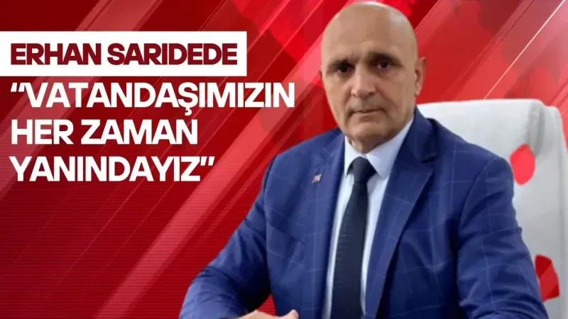 AK PARTİ ÇAYIROVA İLÇE BAŞKANI SARIDEDE İLE RÖPORTAJ