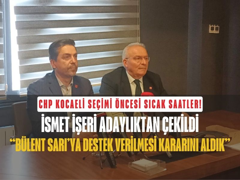 Chp Kocaeli Kongre Iseri Cekildi Sariya Destek-1