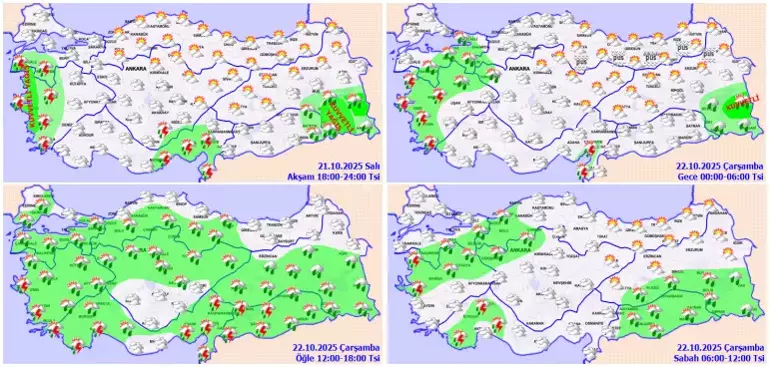 Turkiye Saganak Yagis Uyarisi 2025.Jpg