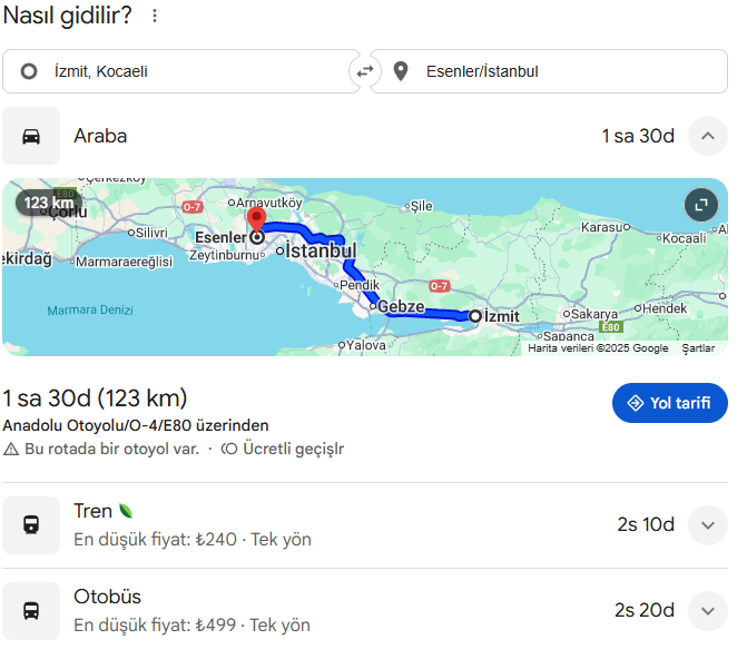 Kocaeli Esenler Otomobil Ile Yolculuk.jpg