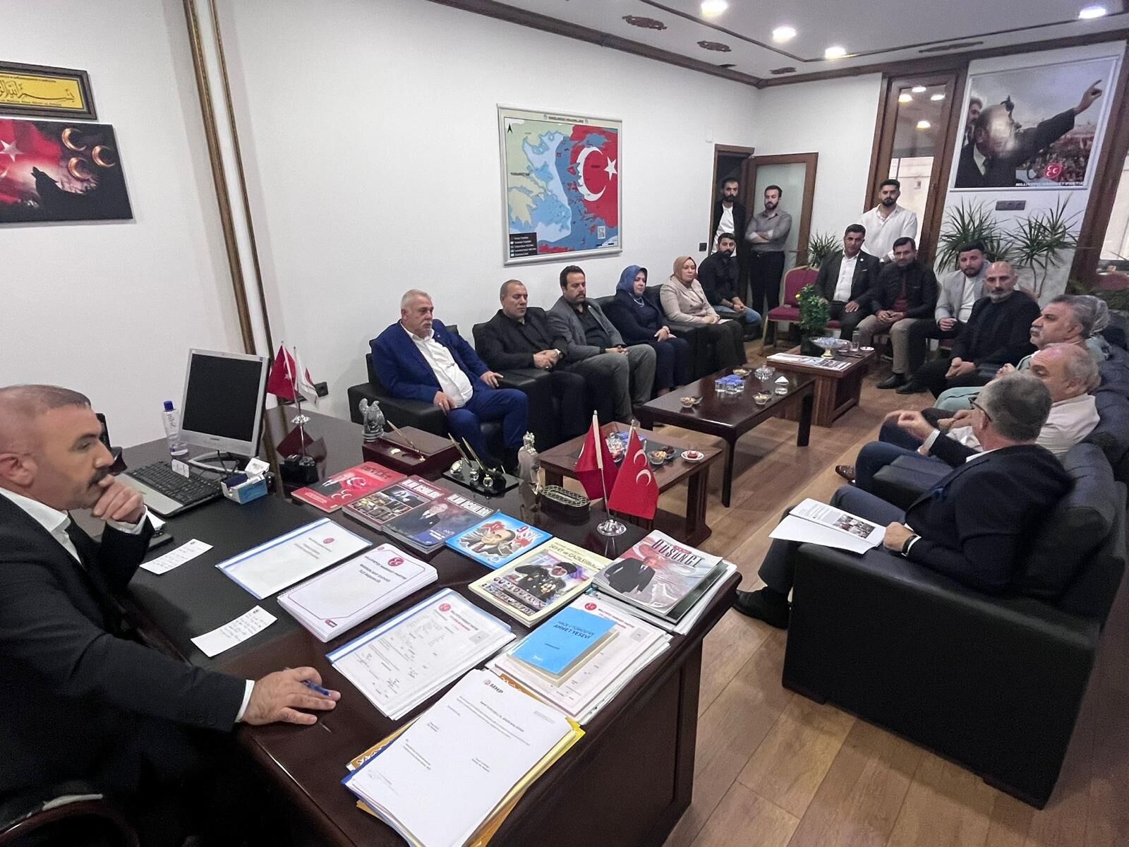 Mhp Myk Üyesi Necdet Öztürkçü’den Dilovası İlçe Başkanı Yusuf Turhan’a Ziyaret 3