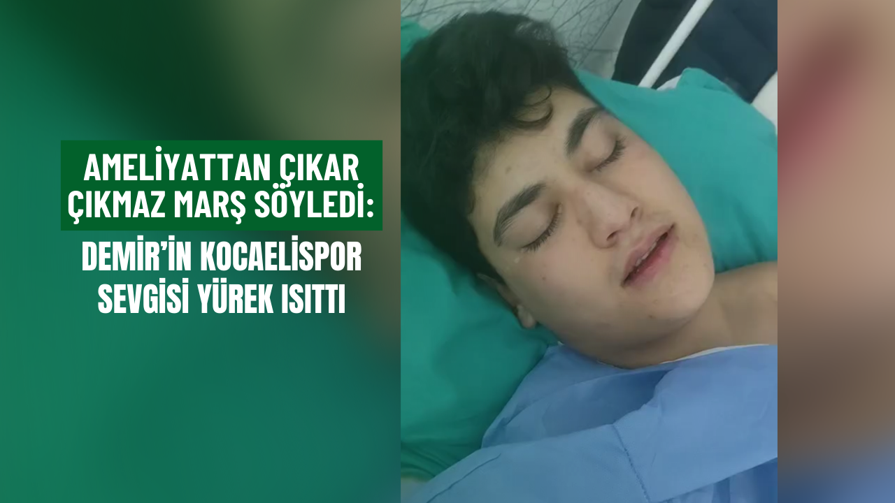 Ameli̇yattan Çikar Çikmaz Marş Söyledi̇ Demi̇r’i̇n Kocaeli̇spor Sevgi̇si̇ Yürek Isitti