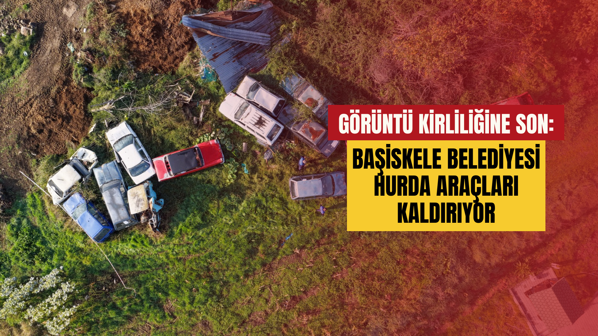Görüntü Ki̇rli̇li̇ği̇ne Son Başi̇skele Beledi̇yesi̇ Hurda Araçlari Kaldiriyor