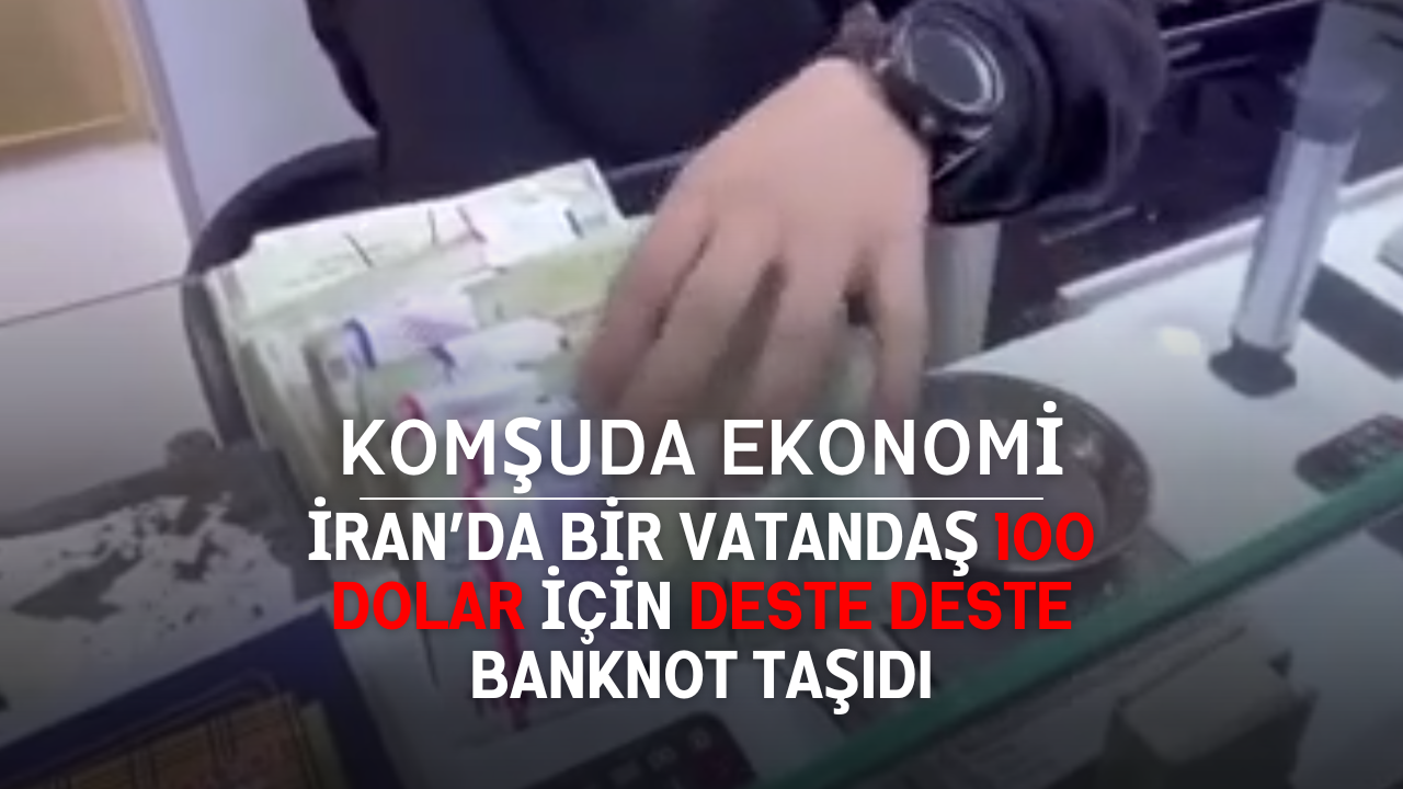 İran’da Bir Vatandaş 100 Dolar İçin Deste Deste Banknot Taşıdı-1