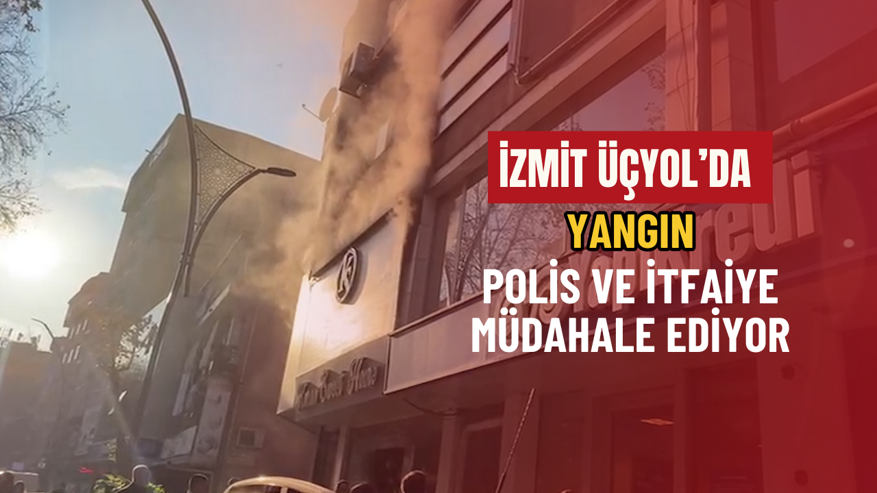 İzmi̇t Üçyol’da Yangin Poli̇s Ve İtfai̇ye Müdahale Edi̇yor