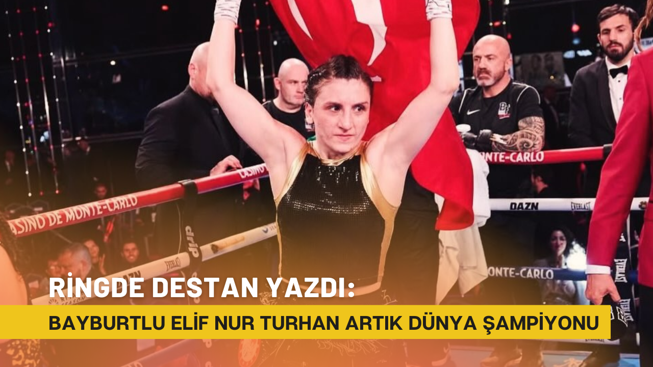 Ri̇ngde Destan Yazdi Bayburtlu Eli̇f Nur Turhan Artik Dünya Şampi̇yonu