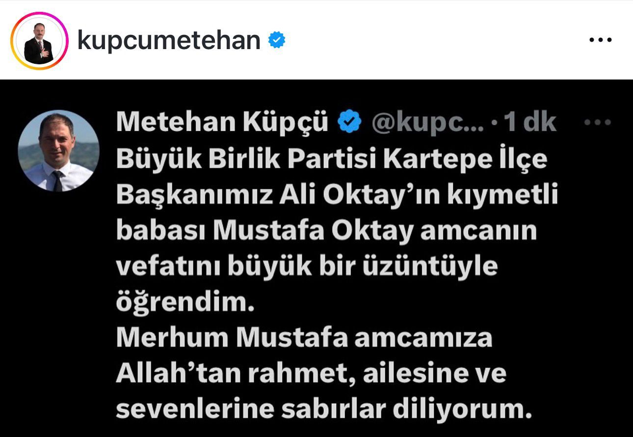 BBP Kartepe İlçe Başkanı Ali Oktay’ın Babası Mustafa Oktay Vefat Etti-2