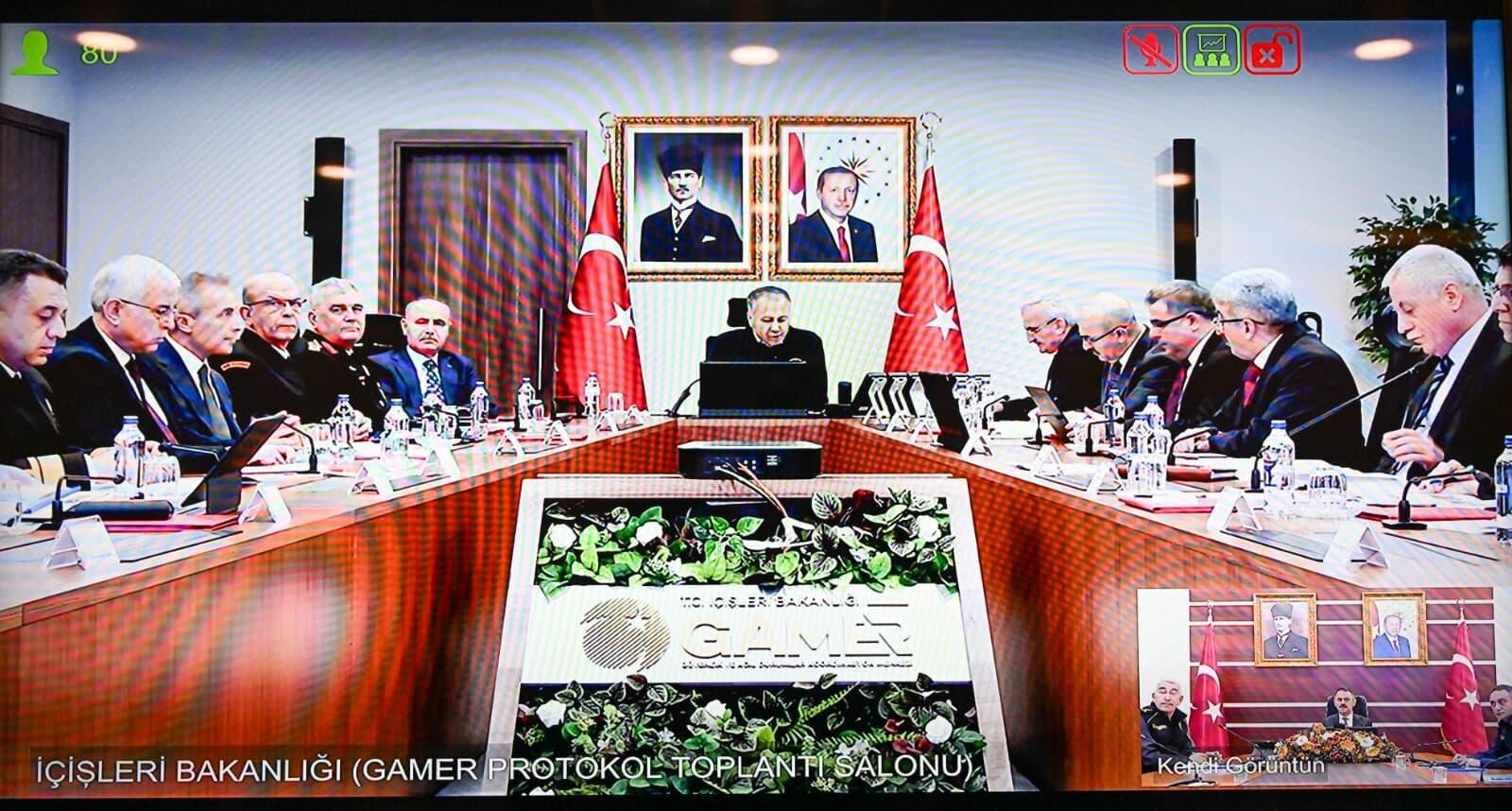 Vali Aktaş, İçişleri Bakanlığı’nın VKS Toplantısında Yer Aldı-1
