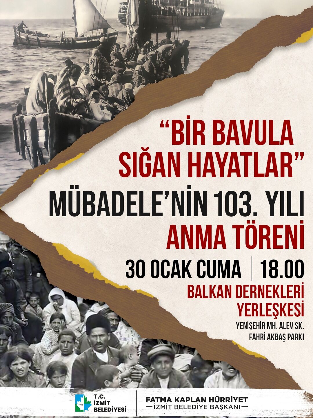İzmit’te Mübadele’nin 103. Yılı Anılacak