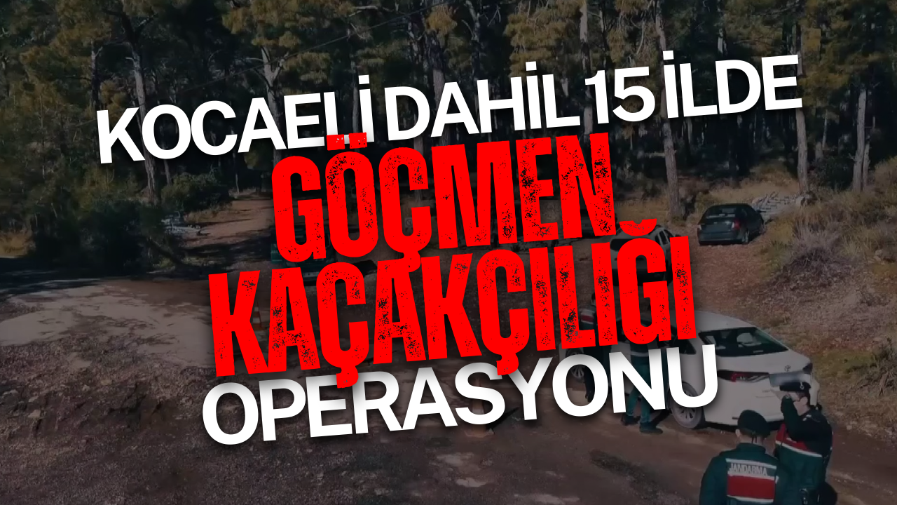 Kocaeli̇ Dahi̇l 15 İlde Göçmen Kaçakçiliği Operasyonu 155 Şüpheli̇ Yakalandi