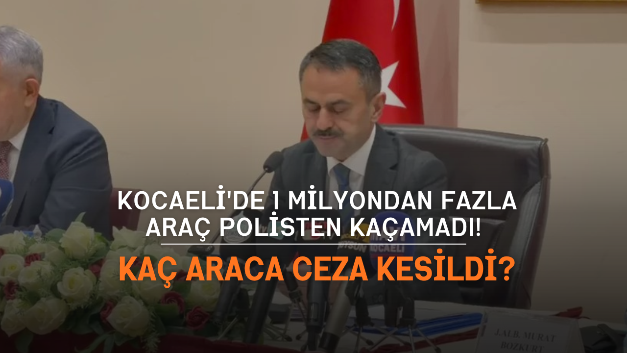 Kocaeli̇'de 1 Mi̇lyondan Fazla Araç Poli̇sten Kaçamadi! Kaç Araca Ceza Kesi̇ldi̇