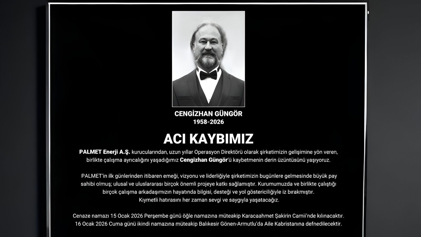 Palmet Kurucularından Cengizhan Güngör