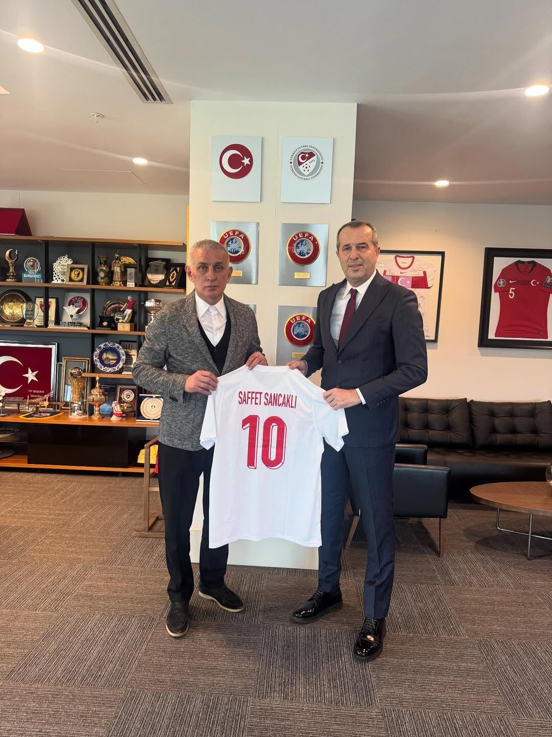 Saffet Sancaklı’dan TFF Başkanı İbrahim Hacıosmanoğlu’na Ziyaret-1