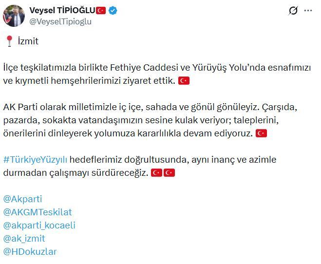 Veysel Tipioğlu Izmit Vatandas Ziyareti 2026 1
