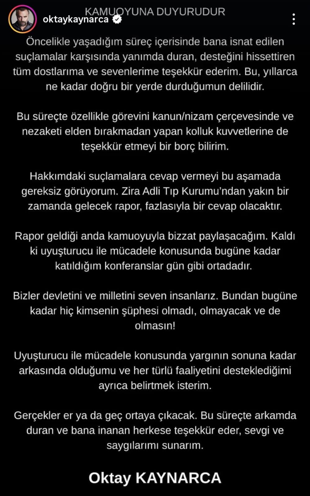 Oktay Kaynarca’dan Hakkındaki İddialara Açıklama “Gerçekler Er Ya Da Geç Ortaya Çıkacak”