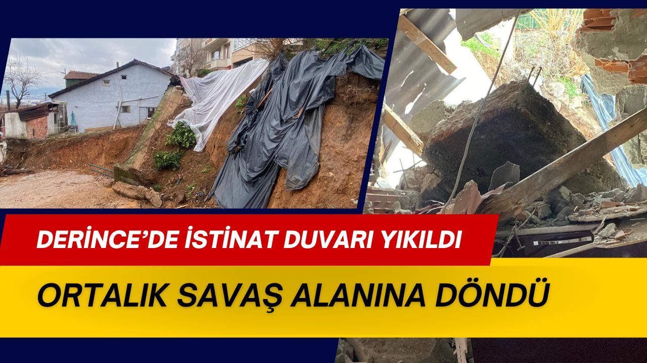 Derince Istinat Duvari Coktu Tahliye