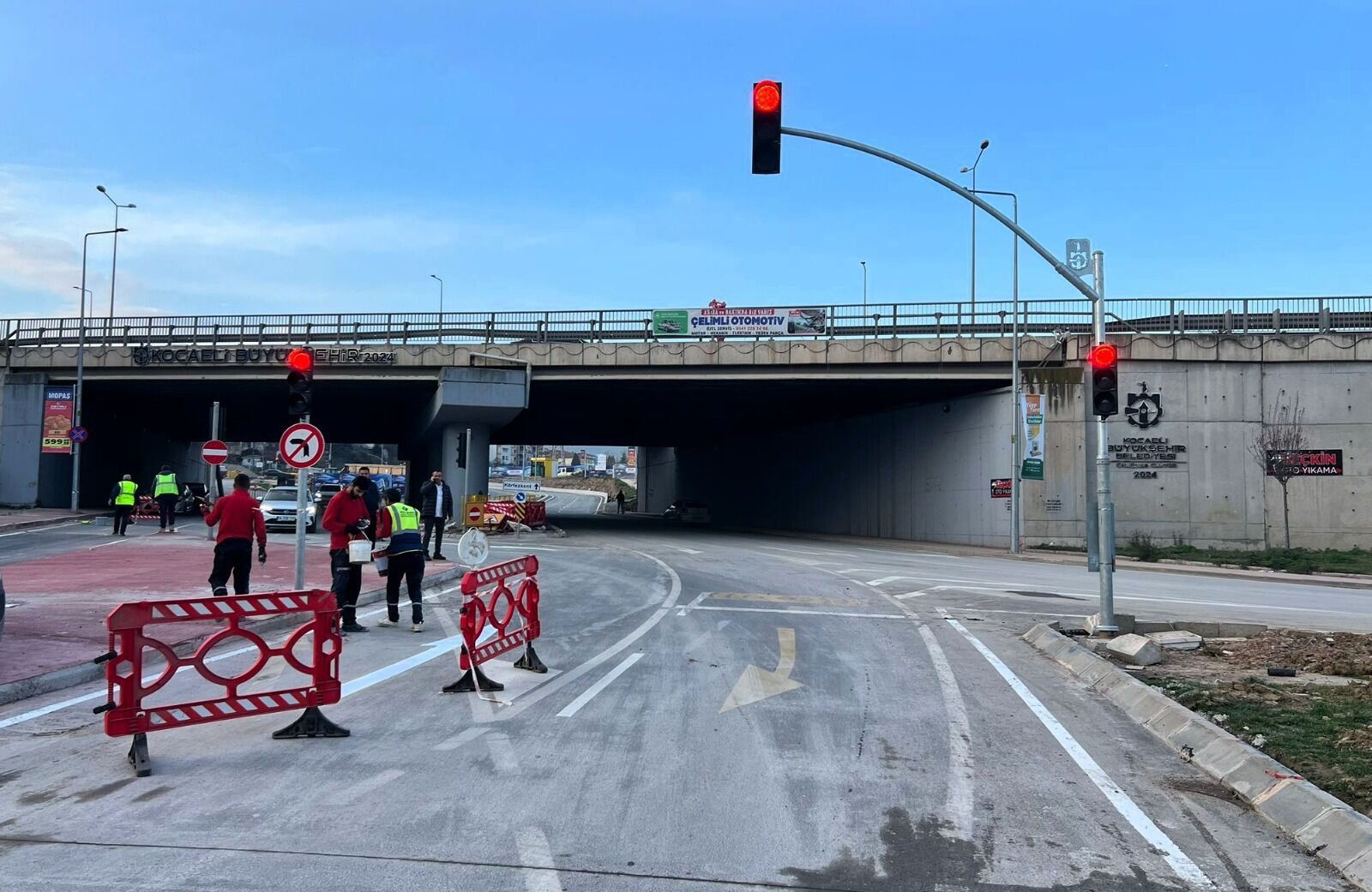 Kaşkaldere Bağlantı Yolu Trafiğe Açıldı (1)