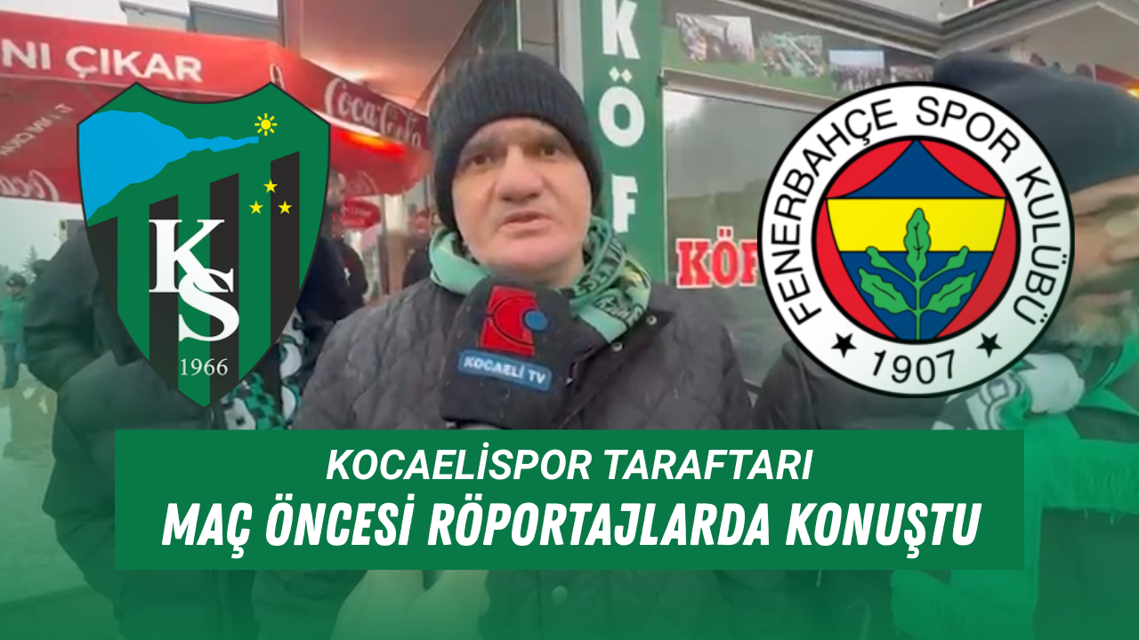 Kocaeli̇spor Taraftari Maç Öncesi̇ Röportajlarda Konuştu