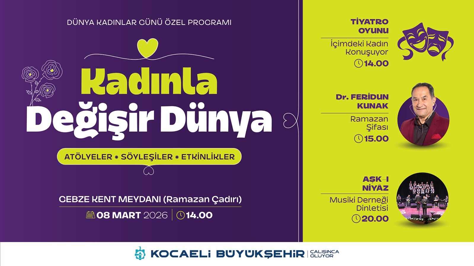8 Mart, Kadınla Değişir Dünya Temasıyla Kutlanacak (1)