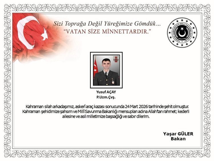 Agrida Meydana Gelen Askeri Arac Kazasinda 1 Asker Sehit Oldu 1