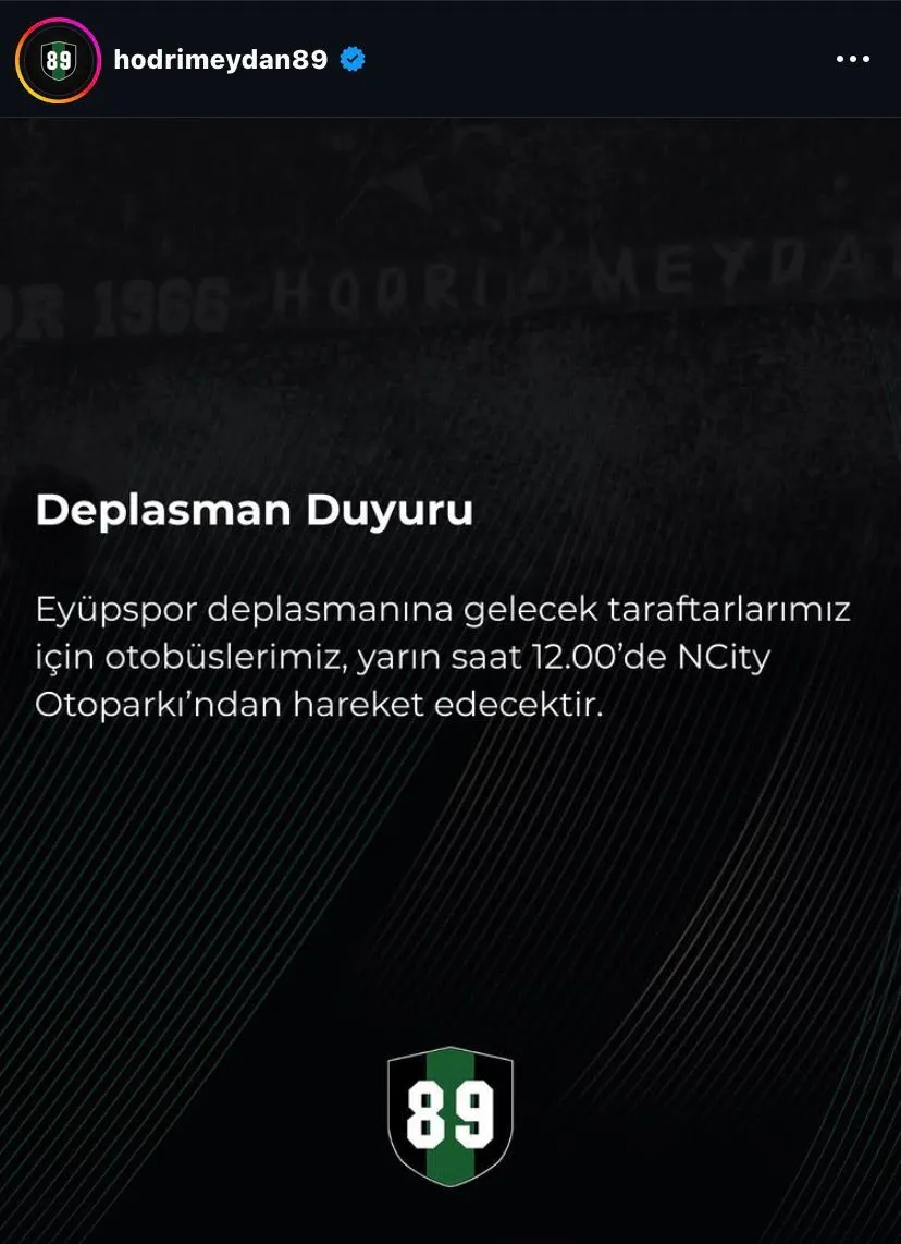 Hodri Meydandan Deplasman Cagrisi