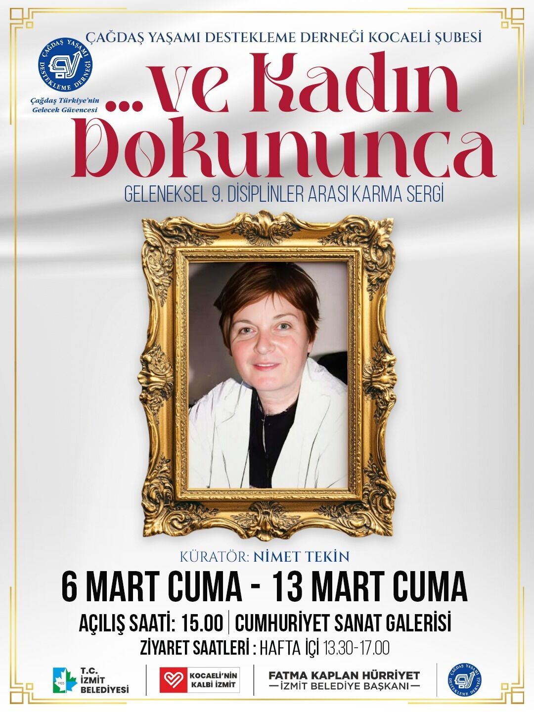 İzmit Belediyesinden “Ve Kadın Dokununca” Sergisi