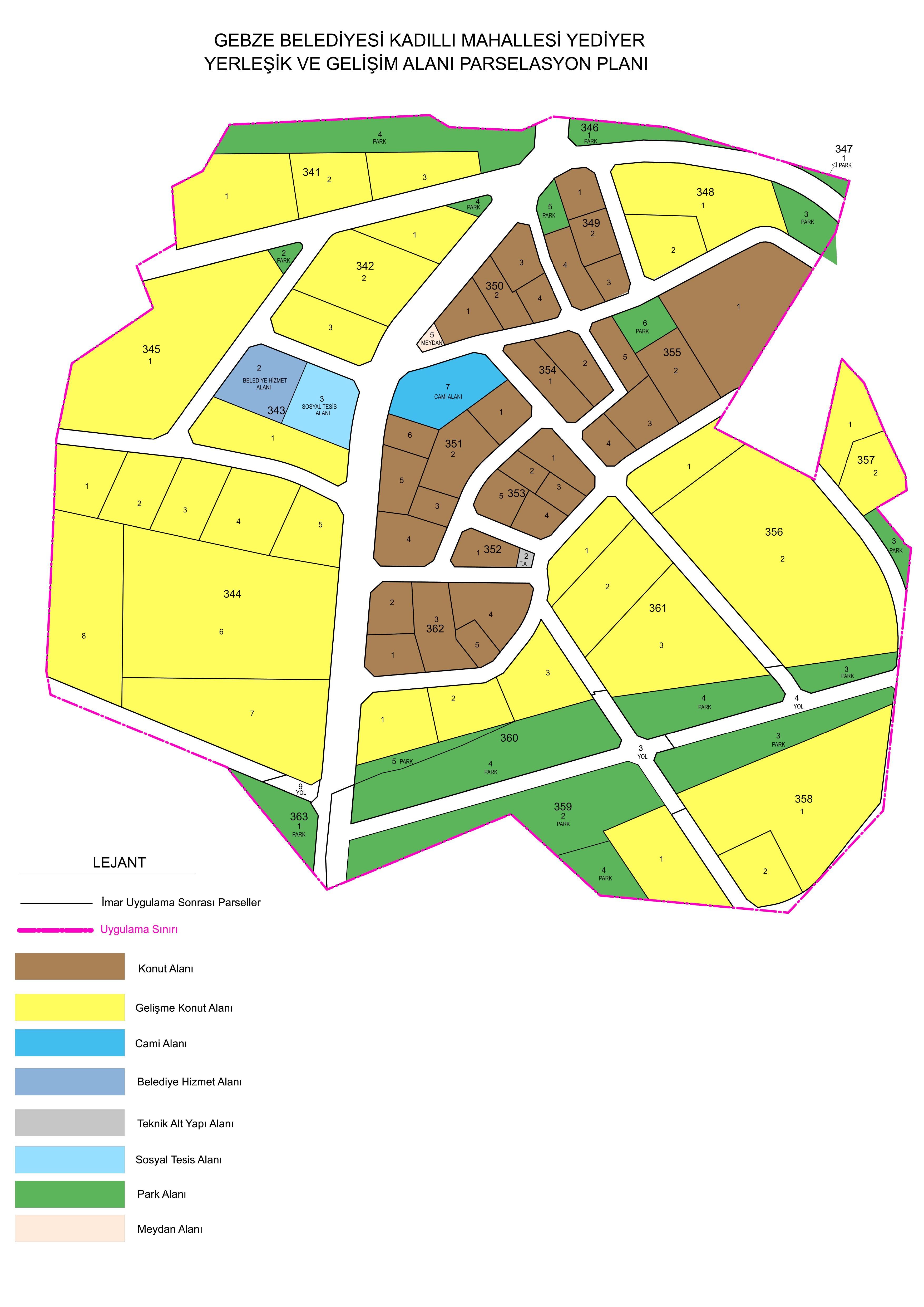 Kadıllı Yediyer Parselasyon