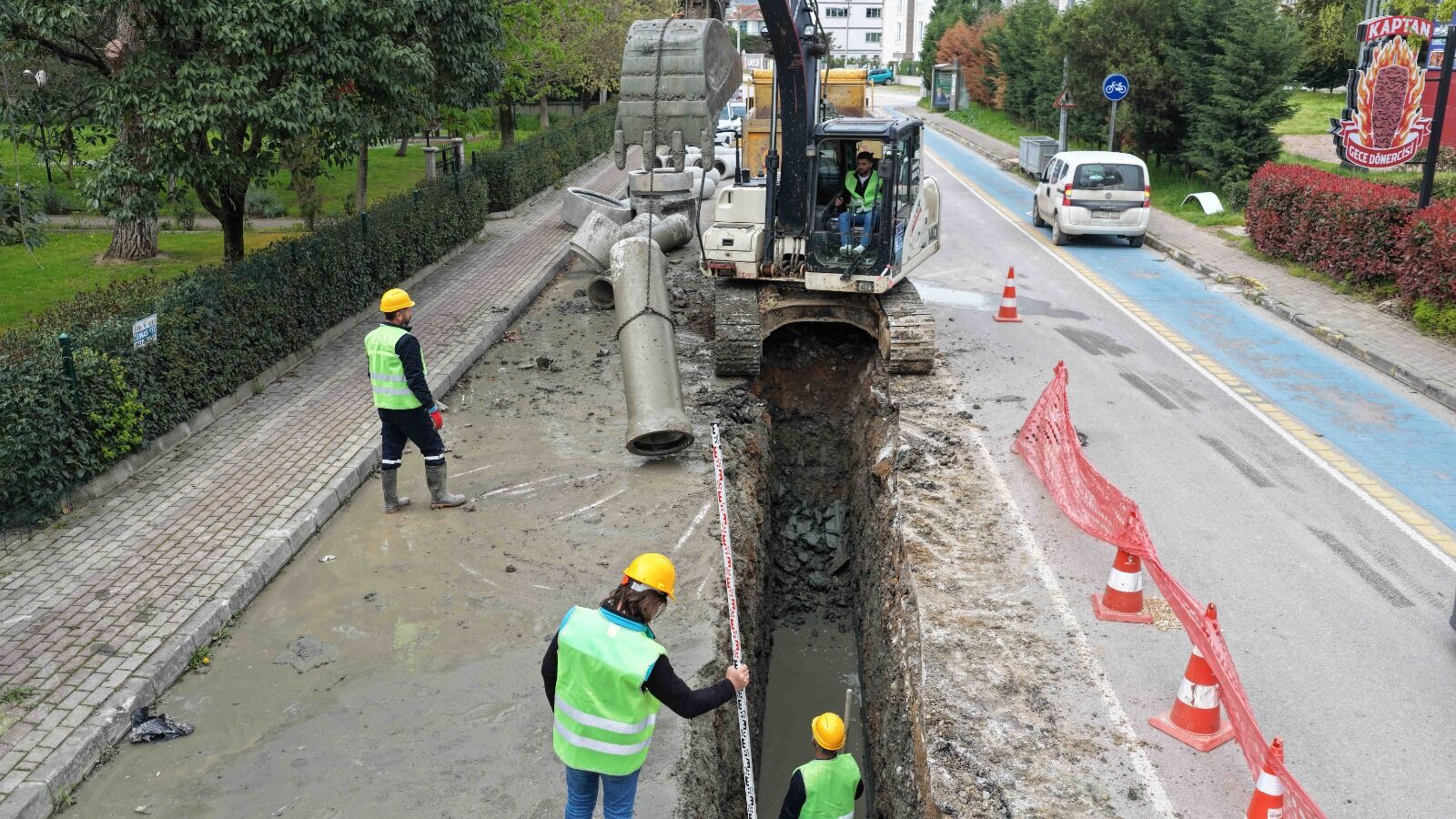 Yahya Kaptan’a 940 Metreli̇k Yeni̇ Yağmursuyu Hatti (1)